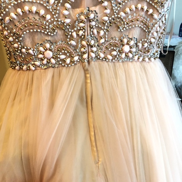 Blush Prom Ball Gown - Picture 3 of 8